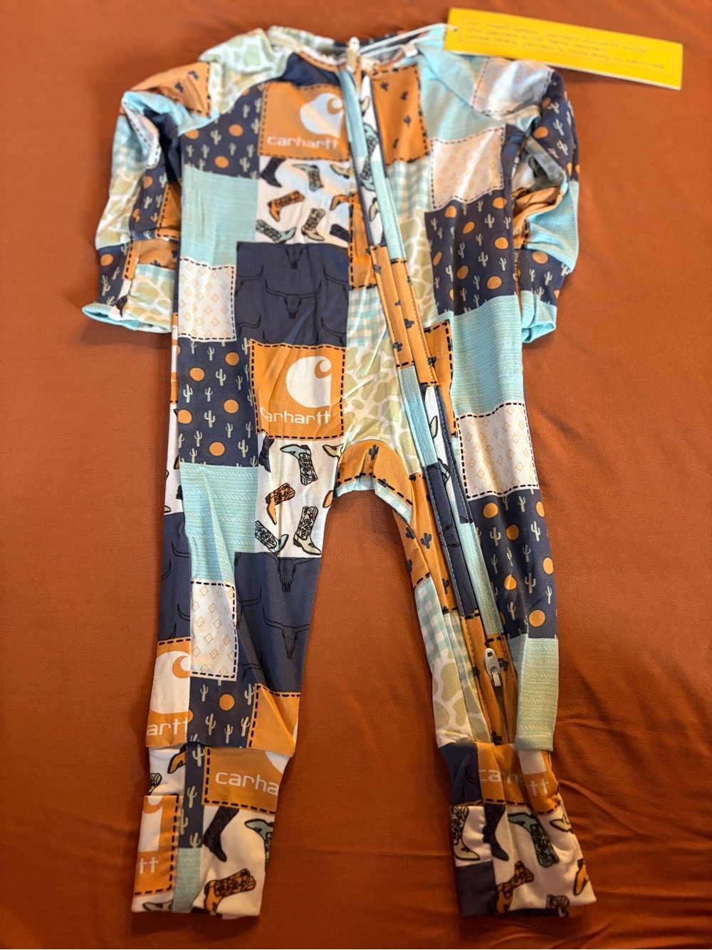 Patchwork Carhartt bamboo zippy
